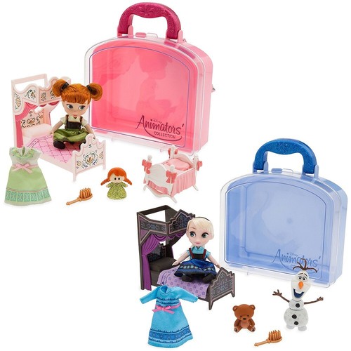 Disney Store Animator's Collection Frozen 2 Elsa Anna Mini Dolls