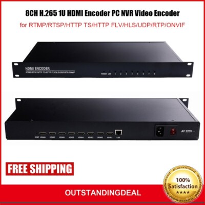 8CH H.265 1U HDMI Encoder PC NVR Video Encoder for RTMP/RTSP/HTTP TS ...