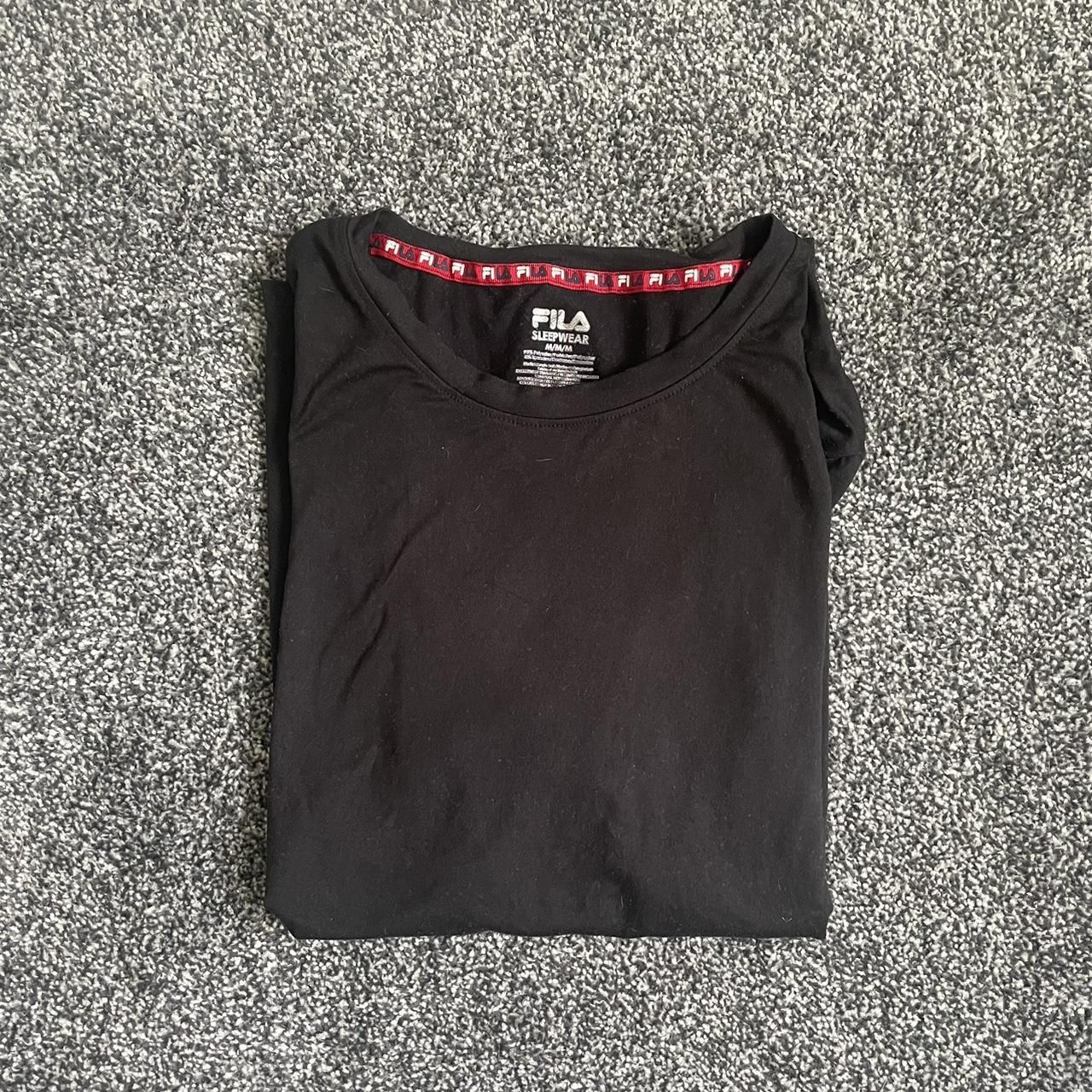 Maglietta Fila Sleepwear Loungewear cotone nero