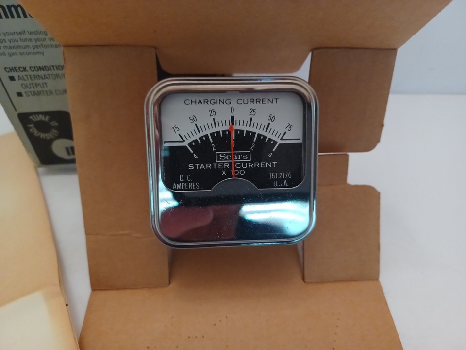 Sears Inductive Pickup Ammeter Automotive Starter Draw & Alt & Generator Output eBay