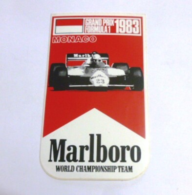 Autocollant Sticker Vintage Grand Prix De Formule 1 De Monaco