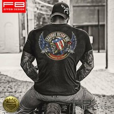 T-Shirt Maglietta Bikers Legends Rider Harley Davidson Chapter Custom Skull 