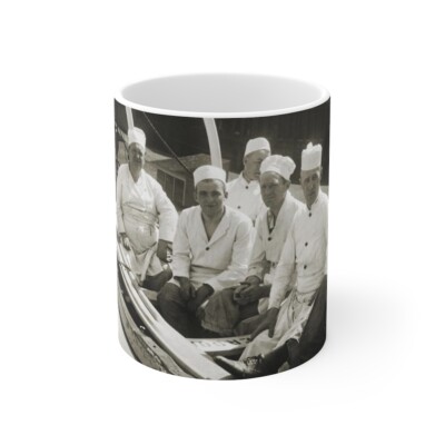 Great Lakes Ship Christopher Columbus Chef Crew 1910's Milwaukee Mug 11oz