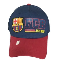 FC BARCELONA SOCCER HAT CAP FCB OFFICIAL ADJUSTABLE licensed product 