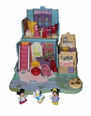 Vintage Polly Pocket Daisy's Boutique 1996 Retro Bluebird Disney Set Rare Polly
