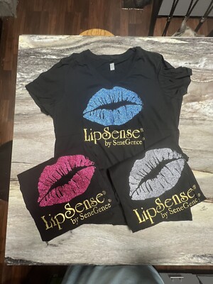 3 Shirts XL, Ladies Makeup LipSense Senegence Kiss Lips Gloss Sexy T-shirts
