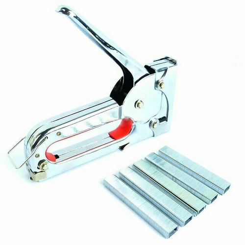 NEW Heavy Duty Staple Gun with 500 Staples Hand Stapler Gun AU - Picture 4 of 10
