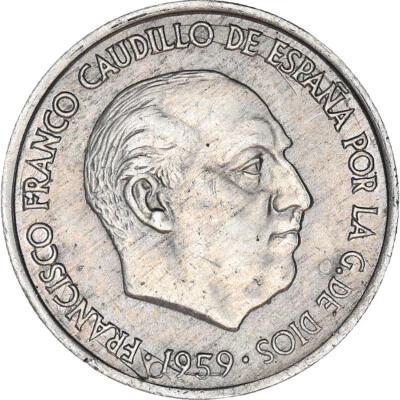 Monnaie, Espagne, Francisco Franco, caudillo, 10 Centimos, 1959, SUP, Aluminium - Photo 1/2