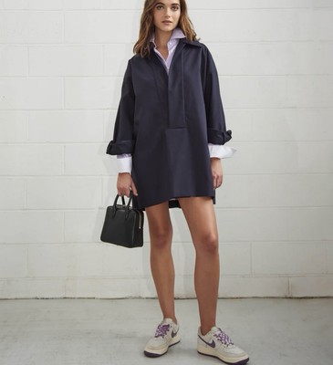 WE-AR4 The Lighthouse Dress. Navy. XS. NWT. Made In Italy. Only 44 Units Made