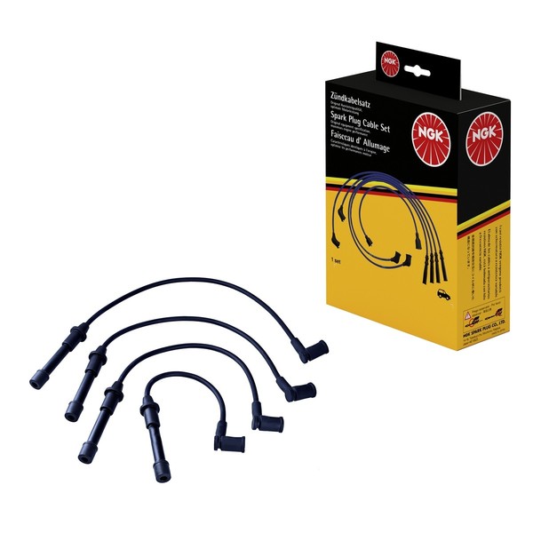 ZüNdleitungssatz 4 Kabel Schwarz Ngk Aftermarket-Expertise FüR Ford Galaxy-image