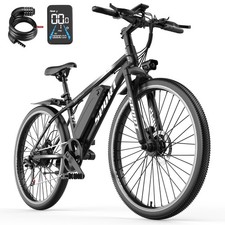 Electric Bike for Adults 26'' 1500W Peak Ebike 65 Miles 25MPH E Mountain Bike US