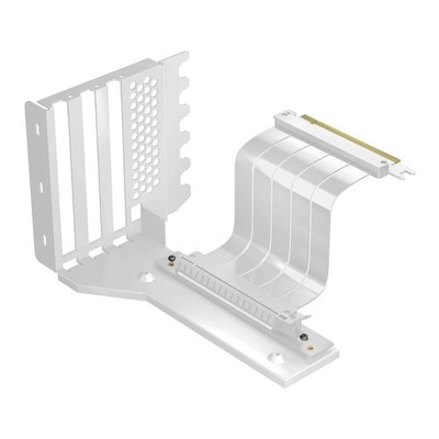 (White) PCIE 4.0 16X GPU Graphics Extender Card Riser Cable Mounting Bracket Kit
