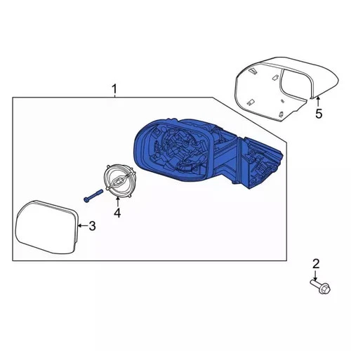 Genuine Ford Mirror Assembly M1PZ17682A