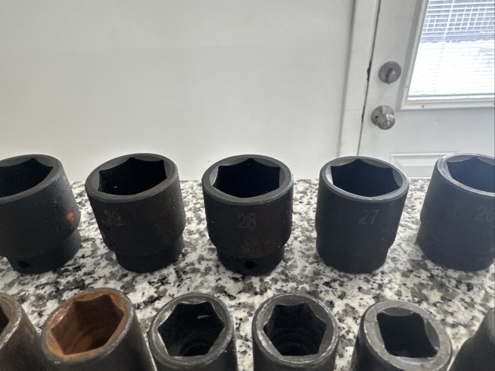 SK Tools 4037 - 25 Piece 1/2" Dr 6 Pt Shallow Metric Impact Socket Set USA MADE