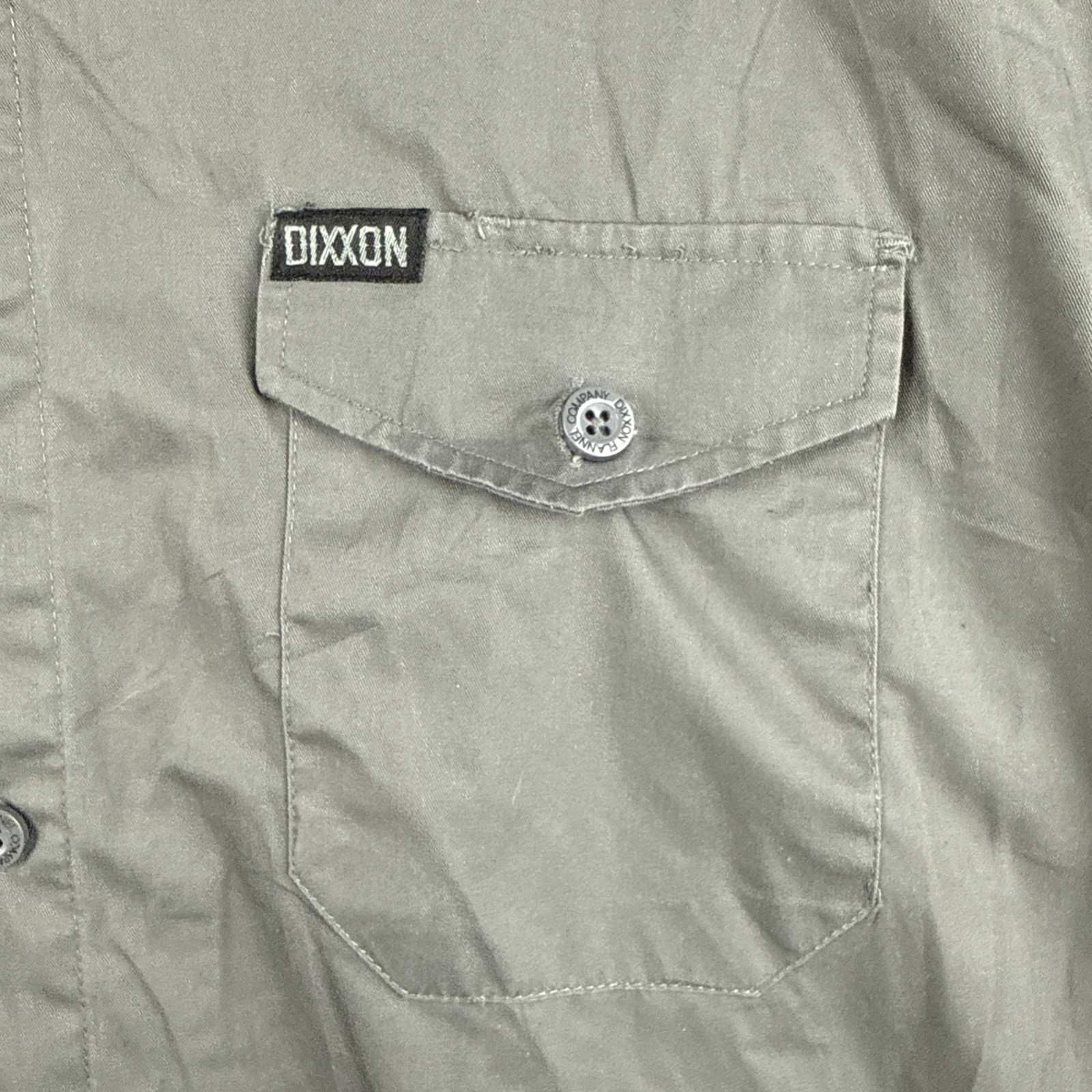DIXXON Workforce Form and Function Gray Button Up… - image 2