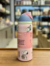 Pink Snoopy Water Bottle Owala 32oz Stainless Steel Exclusive Edition