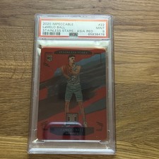 LaMelo Ball 2020-21 Panini Impeccable  Stainless Stars RC PSA 9 MINT