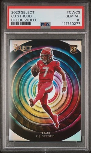 CJ Stroud 2023 Panini Select Color Wheel Prizm Case Hit SSP Rookie RC PSA 10 GEM