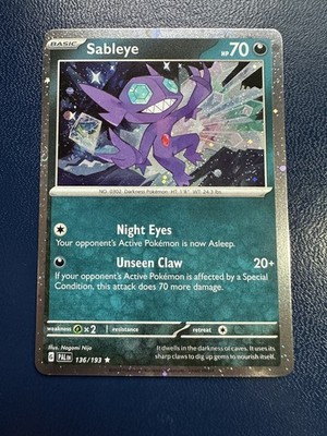 Sableye 136/193 Cosmos Holo - Pokemon Paldea Evolved NM
