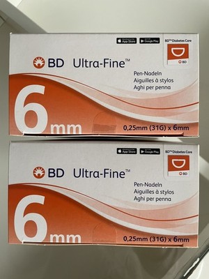 BD Ultra Fine Pro 6mm 105 X2 Pakungen OVP