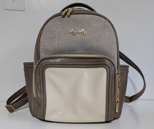 Itzy Ritzy Mini Plus Diaper Bag Vanilla Latte Insulated Backpack