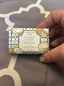 All-Natural Goat Milk Soap Bar - Hydrating Coconut Cream, 3.5 oz, Cruelty-Free
