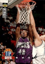 Vin Baker 1994-95 Collector's Choice #180 Milwaukee Bucks Silver Signature