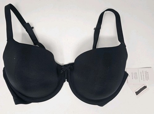 Reggiseno Auden Taglia 34D Nero Leggermente Foderato Demi Copertura Ferretto Cinghie Regolabili