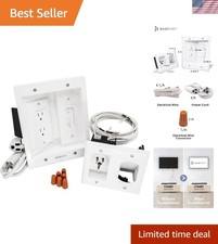 Complete In-Wall Cable Management for TV – Safe & Easy DIY Installation Included