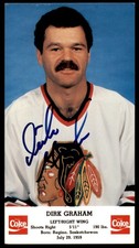 Dirk Graham Autographed Signed 3.5x6.5 Photo Chicago Blackhawks