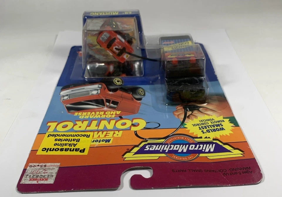 1989 Micro Machines Remote Control Galoob New Sealed Ford 1968 Mustang - Image 3 of 3