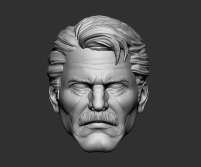 Detective Jim Gordon Ver B 1:6 scale custom unpainted Head 12'' Action Figure