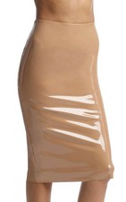 Commando Faux Patent Leather Midi Skirt - SK0...