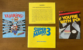 Super Mario Bros. 3 CIB Challenge Set STICKER ON BACK ERROR VARIANT Nintendo NES