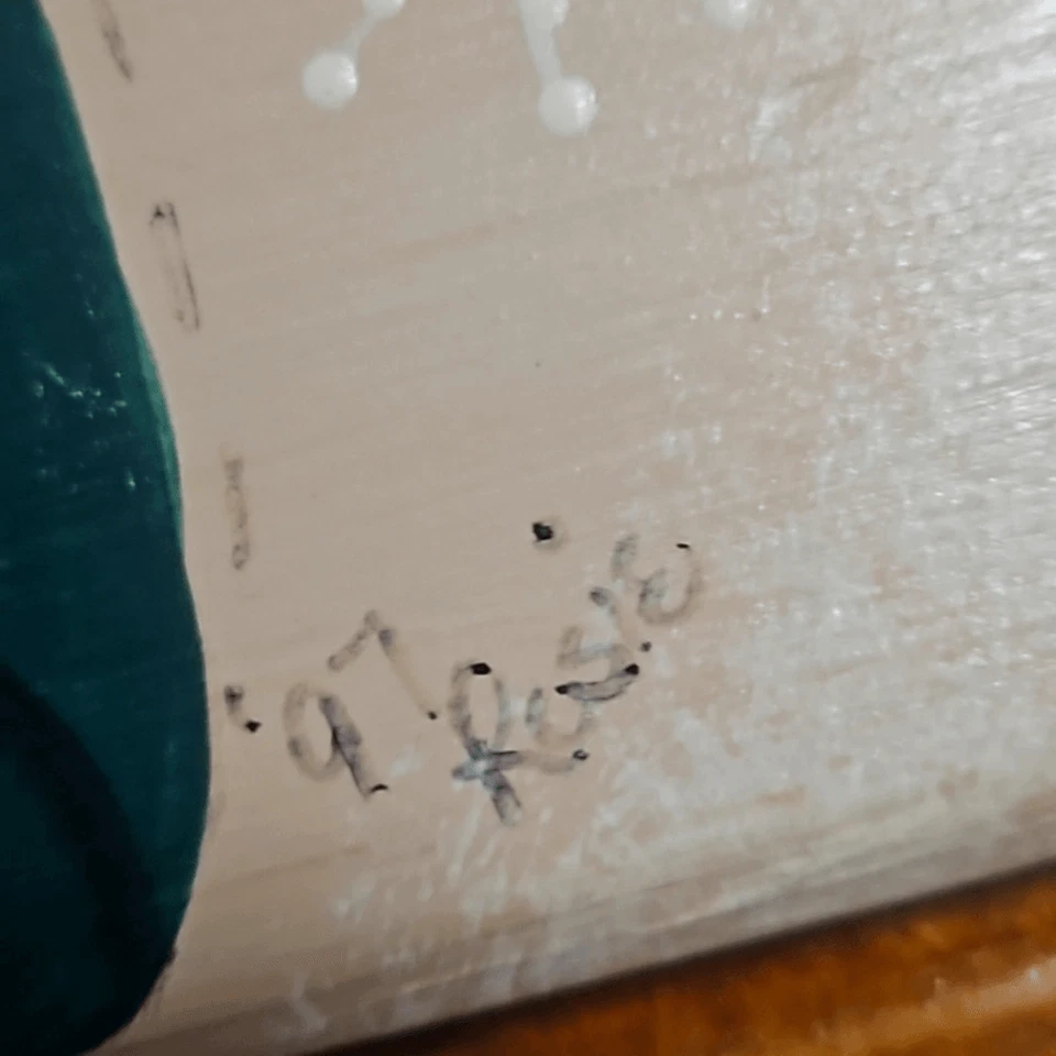 De colección Y2K 1997 Pan de Jengibre Navidad Country Kitch Firmado ÚNICO Arte Foto 3 de 4