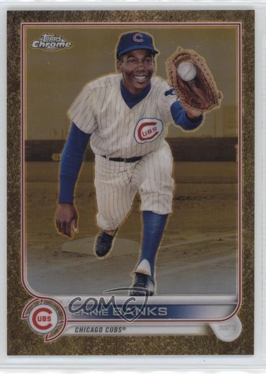 2022 Topps Gilded Collection /99 Ernie Banks #8 HOF k4s