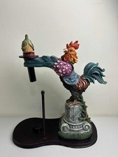 Rustic Rooster Paper Towel Holder - Chicken Farmer's Delight
