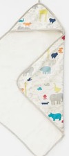 Pehr Cotton Colorful Animal Print Hooded Baby Toddler Absorbent Bath Towel