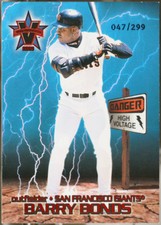 2000 Pacific Vanguard - High Voltage Red #33 Barry Bonds /299 Baseball VG
