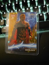 ADAM WARLOCK 2025 TOPPS CHROME MARVEL STUDIOS SAPPHIRE GOLD /50