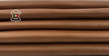PEARLISED CAMEL ROUGH VEGETABLE TAN Thick Goat Leather 2 skins 8 sqf 1.1mm C7230