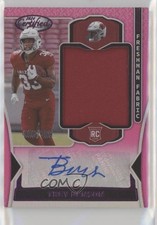 2024 Certified Freshman Fabric Mirror Signatures Pink /299 Trey Benson Auto 16wc
