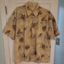 Pierre Cardin Shirt Mens 2XL Short Sleeve Button Up Casual Adult
