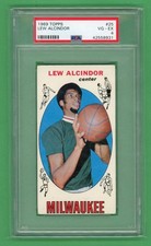 Lew Alcindor 1969 Topps (Kareem Abdul Jabbar) Rookie Card #25 PSA 4