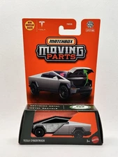 2025 MATCHBOX MOVING PARTS 2025 TESLA CYBERTRUCK OPENING TRUNK CASE G FRUNK