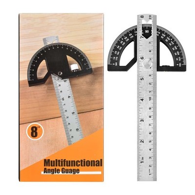 Protractor Angle Finder Carpenter Square Adjustable Aluminum Protractor Squar...