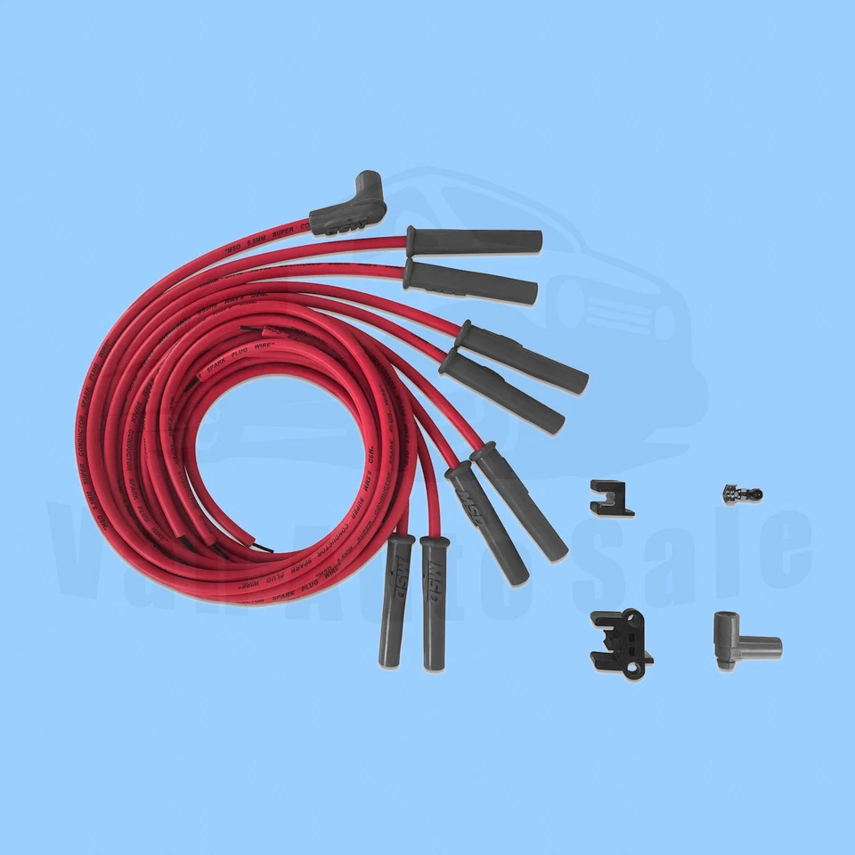 Juego de cables de bujía MSD nuevo compatible con Ford Elite 1975-1976 Foto 2 de 2