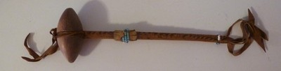 Souvenir Tomahawk Western Native American Soapstone Head Beads