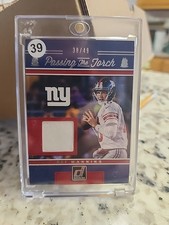  Passing the Torch Materials 38/49 Eli Manning/ Webb Non Auto Game Worn Giants 