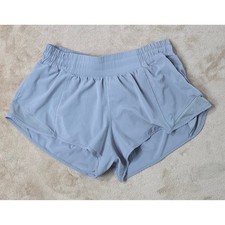 Lululemon Hotty Hot Low Rise Lined Short II 2.5" Womens size 8 Gray W7AUSR
